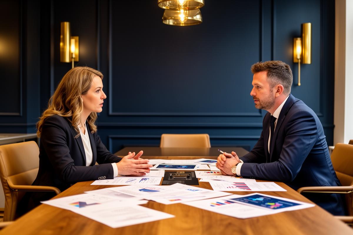 Business owner discussing equity partner options with a strategic buyer